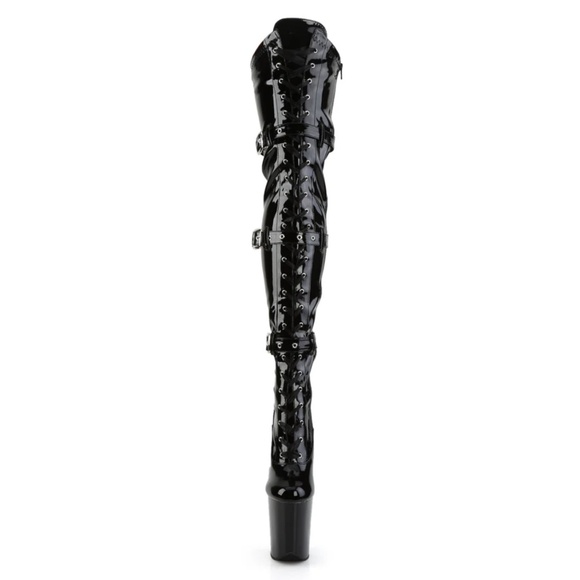 Pleaser Shoes - Flamingo 3028 thigh high platform heels